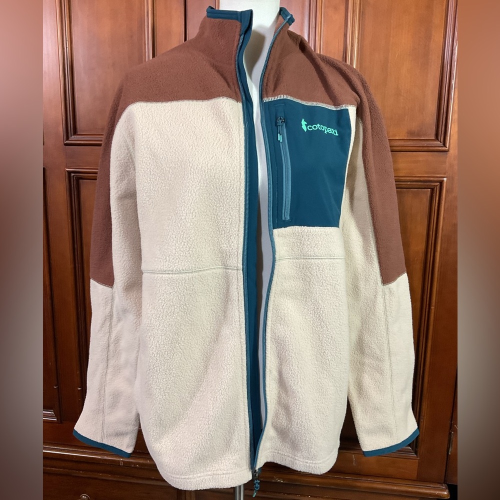 Cotopaxi Abrazo Fleece Jacket Men’s Sz Med Acorn/oatmeal Collar New W Tag $175